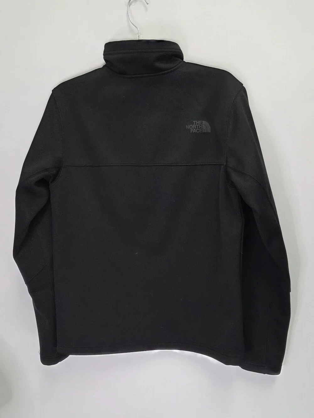 The North Face Jacket Mens Black Apex Risor Softshell Fleece Lined Size Small